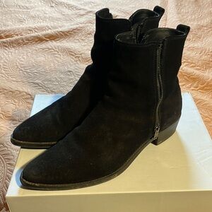 Size 10 Mens Aldo Black Suede Boots